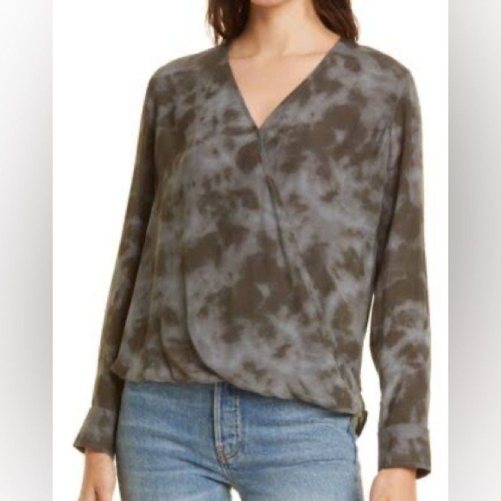Rails M Hillary Slate Tie Dye Top